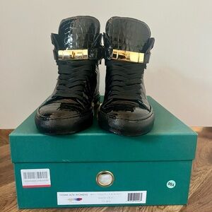 Buscemi Black and Gold Women's Sneakers